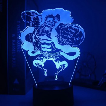 LED 3D Φωτιστικό Illusion  Luffy Gear 4 One Piece