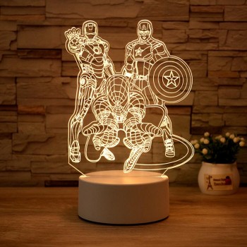 3D Led Φωτιστικό Avengers