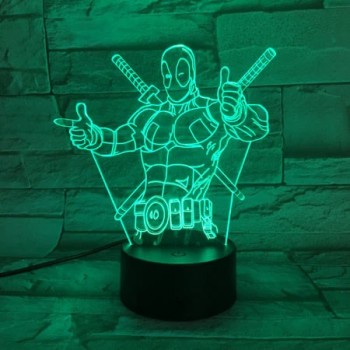 Deadpool 3D Led Φωτιστικό 