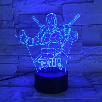 Deadpool 3D Led Φωτιστικό 