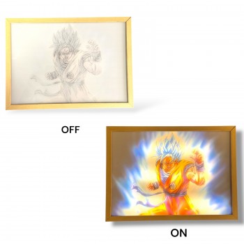 Φωτιζόμενη Κορνίζα - Κάδρο LED Goku Dragon Ball
