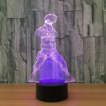 LED 3D Φωτιστικό Kakashi Hatake