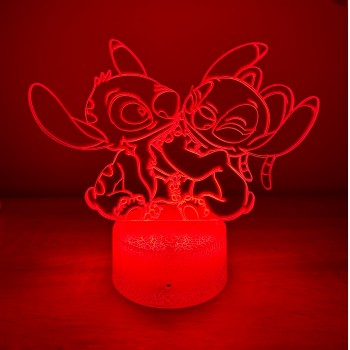 Φωτιστικό Stitch & Angel 3D Led