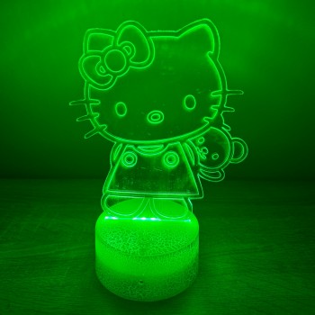 Φωτιστικό Hello Kitty 3D Led