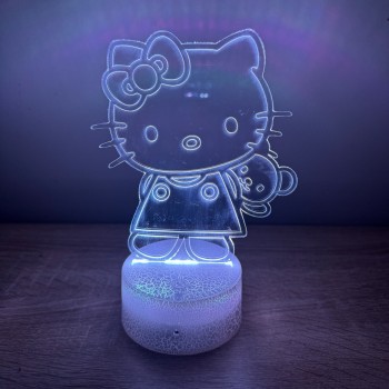 Φωτιστικό Hello Kitty 3D Led