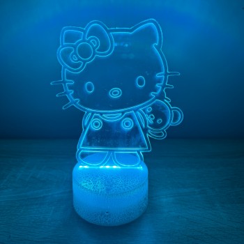 Φωτιστικό Hello Kitty 3D Led