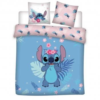 Σετ Παπλωματοθήκη Disney Lilo and Stitch Flowers 240 x 220 c