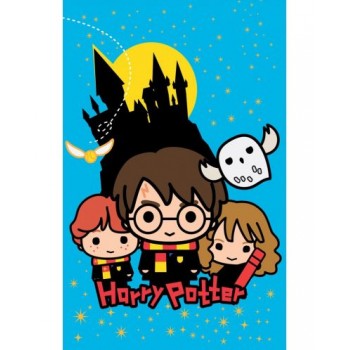 Κουβέρτα Harry Potter Hogwarts Chibi Wizards 100 x 150 cm