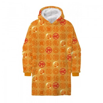 Dragon Ball Zenkai pullover fleece blanket poncho Ενηλίκων