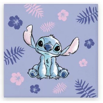 Disney Lilo and Stitch Μωβ πετσέτα χεριών - προσώπου 30x30cm