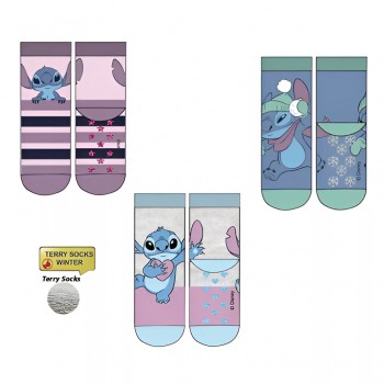 Disney Stitch Nice children's thick αντιολισθητικές κάλτσες 