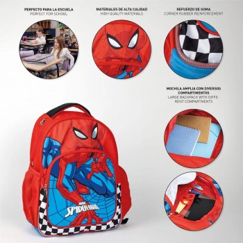 Spiderman Checked School bag 43 cm