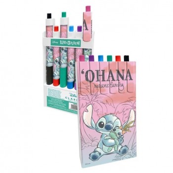 Disney Lilo and Stitch Cheeky set 6 στυλό