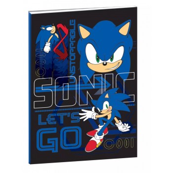 Sonic, the Hedgehog Go Fast notebook 40 pages