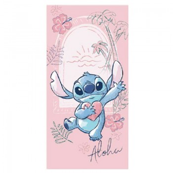 Πετσέτα Θαλάσσης Heart Lilo & Stitch 70x140cm (Fast Dry)