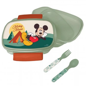 Disney Mickey lunch box + cutlery