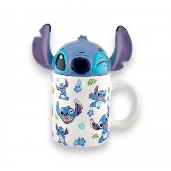 Disney Stitch Κούπα Με Καπάκι 3D 