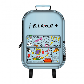 Friends Patch Backpack – Blue Icons