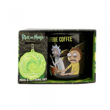 Ricky and Morty Mug & Keyring – Enamel