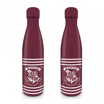 Harry Potter Crest and Stripes Metal Bottle