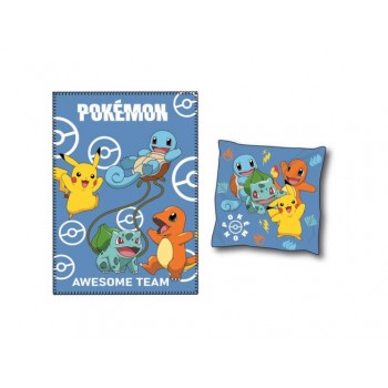 Pokemon polar blanket + cushion set