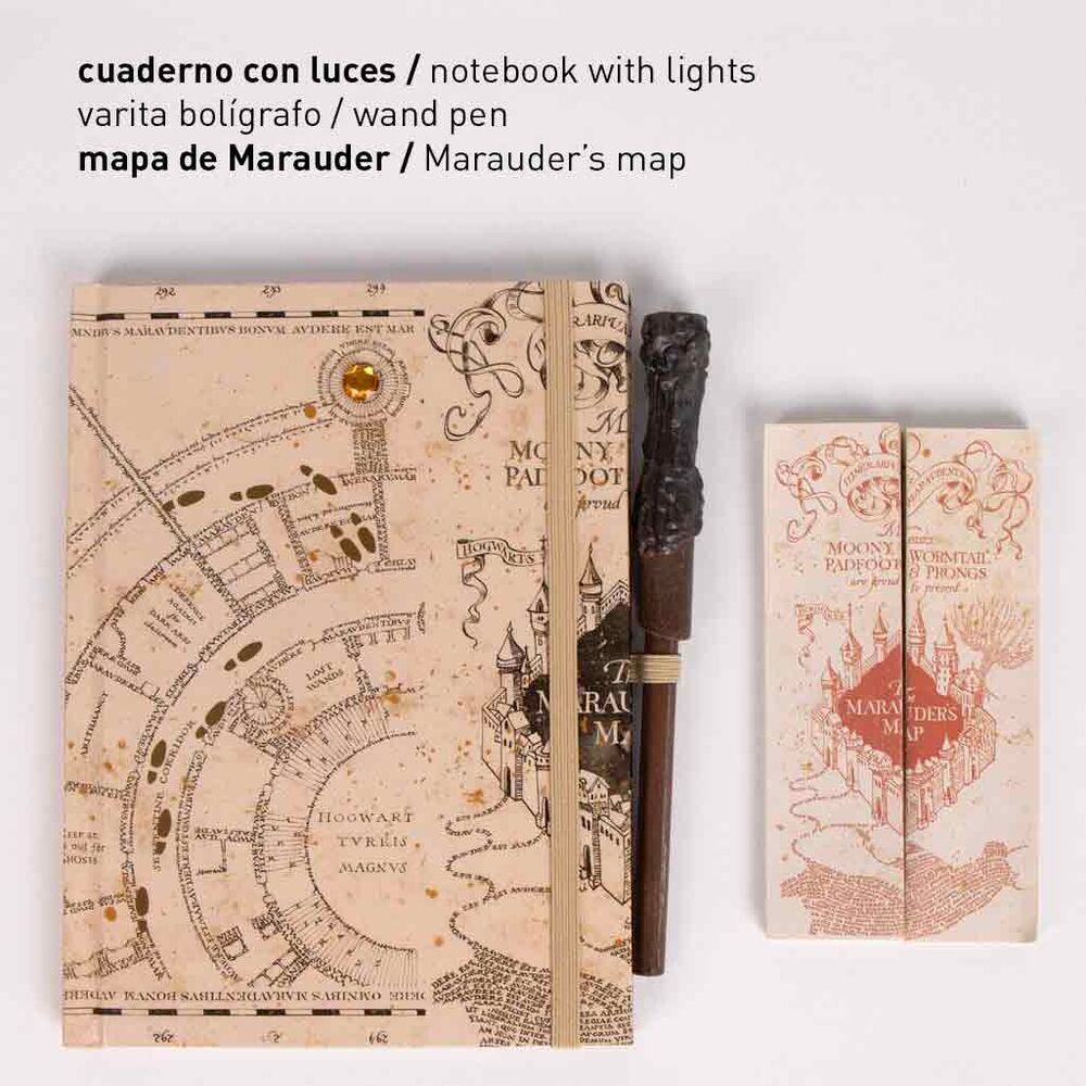 Harry Potter Marauders Map lights stationary set