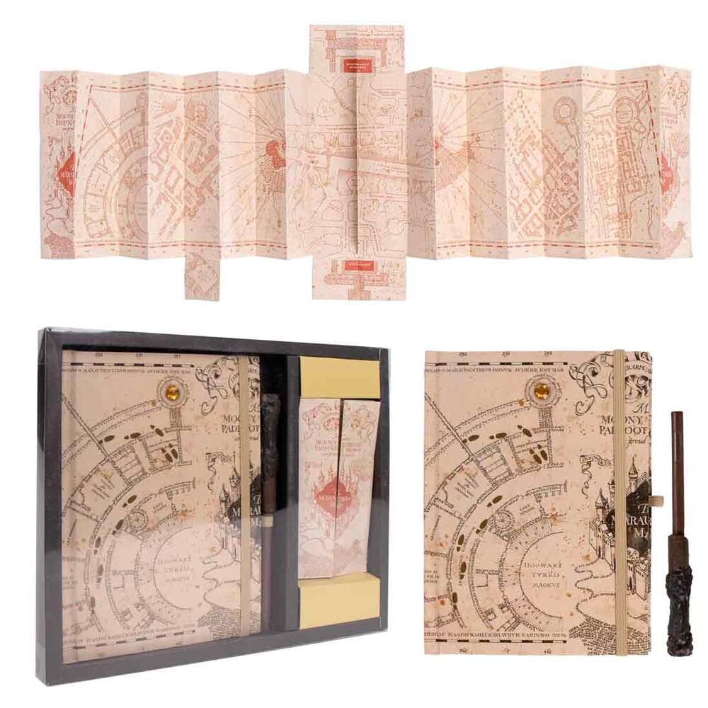 Harry Potter Marauders Map lights stationary set