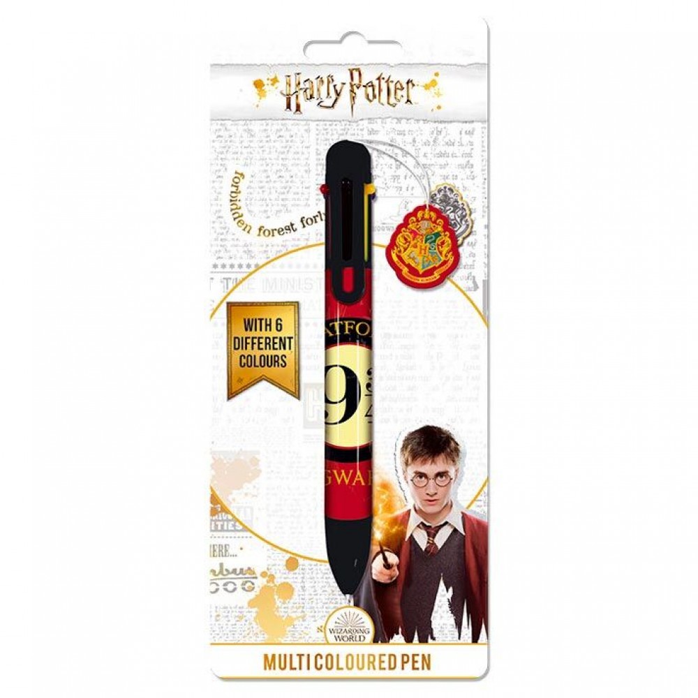 Harry Potter Platform 9 3/4 Στυλό 6 Χρωμάτων