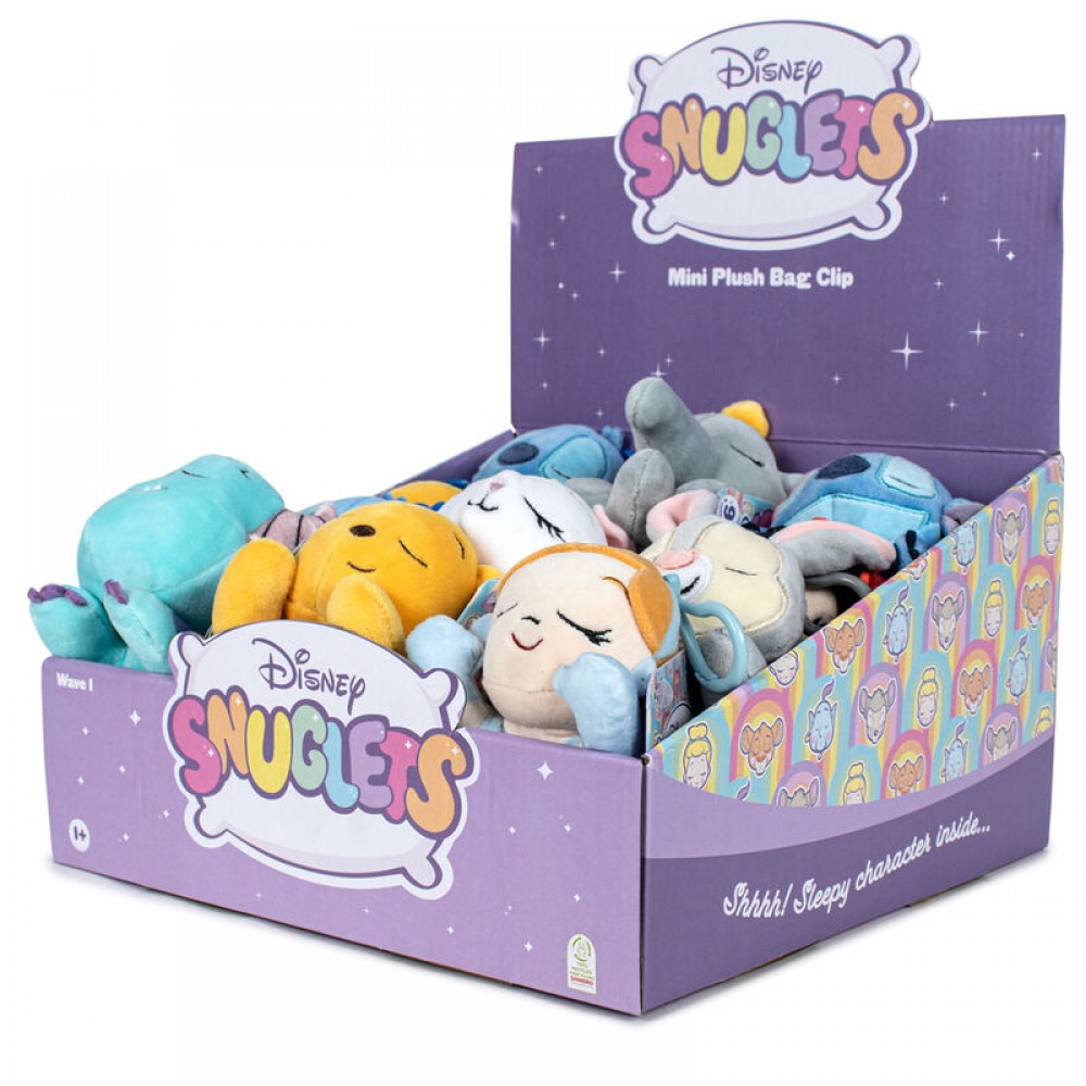 Disney Snuglets Λούτρινο 15cm (Τυχαία Επιλογή)