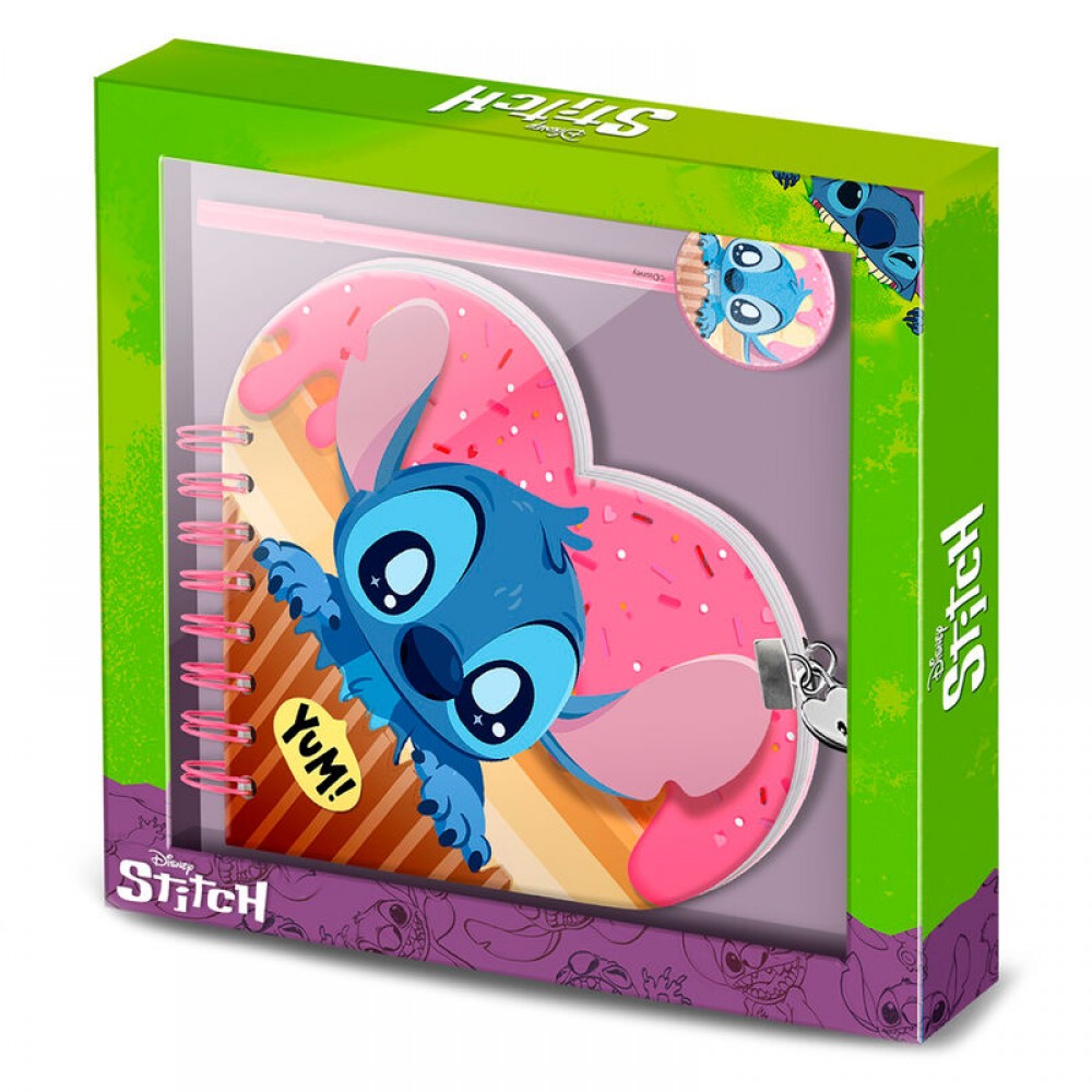 Disney Stitch Set Ημερολόγιο με Λουκέτο + Στυλό