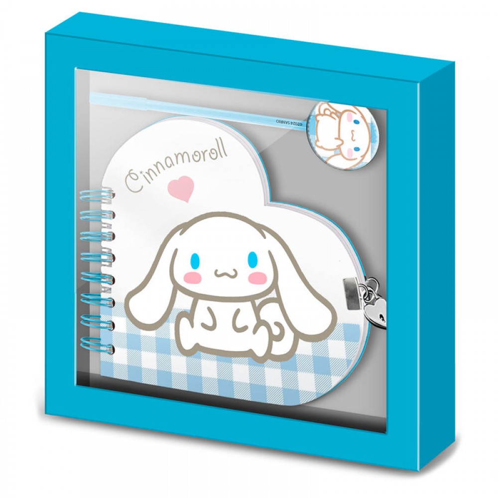 Hello kitty Cinnamonroll Set Ημερολόγιο με Λουκέτο + Στυλό