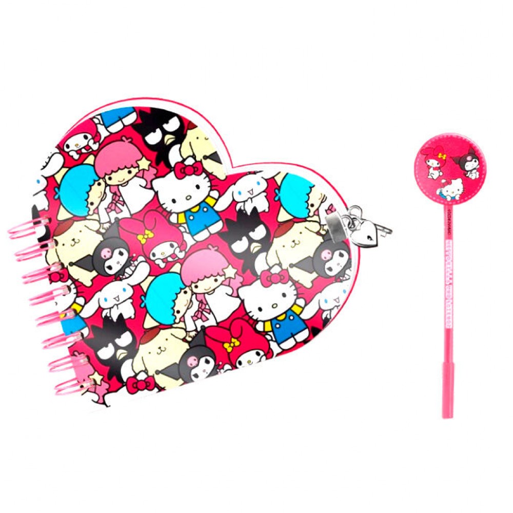 Hello Kitty Friend Set Ημερολόγιο με Λουκέτο + Στυλό