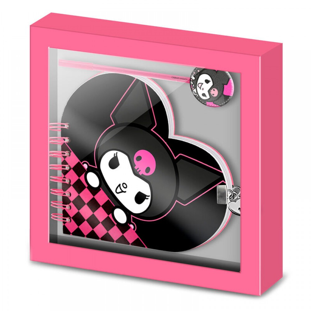 Hello Kitty Kuromi Set Ημερολόγιο με Λουκέτο + Στυλό