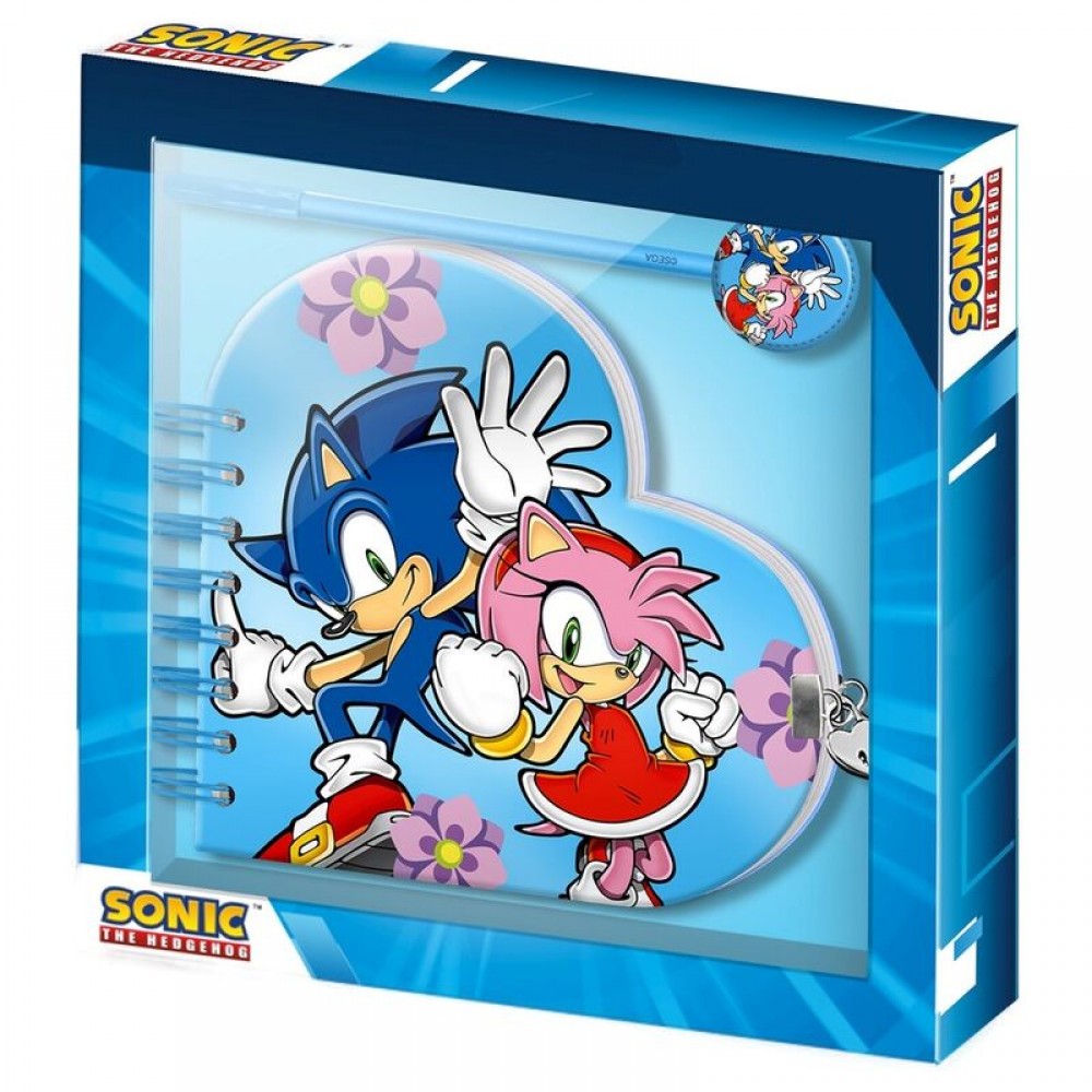 Sonic the Hedgehog Ημερολόγιο με Λουκέτο + Στυλό