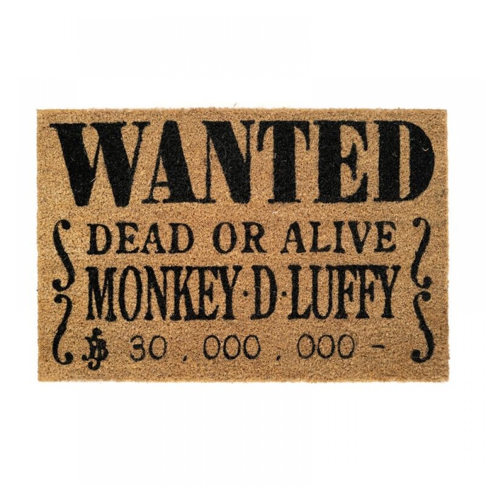 One Piece Wanted Monkey D Luffy doormat