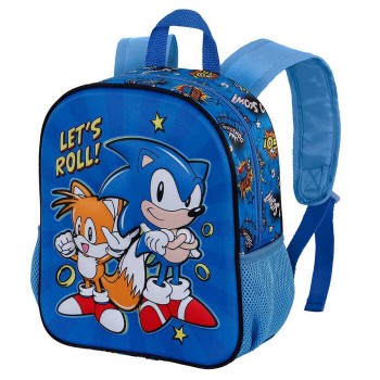 Sonic The Hedgehog Lets Roll 3D backpack 31cm