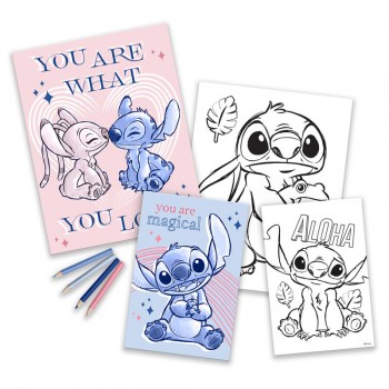 Disney Stitch coloring set