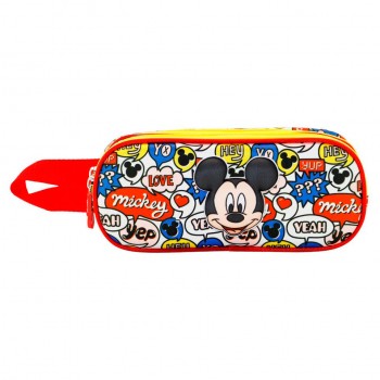 Mickey Disney Διπλή Κασετίνα 3D 