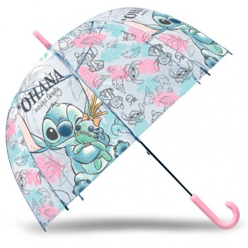 Disney Stitch Ohana διάφανη bubble ομπρέλα 46cm