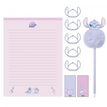 Disney Stitch stationary set μωβ σε κουτί