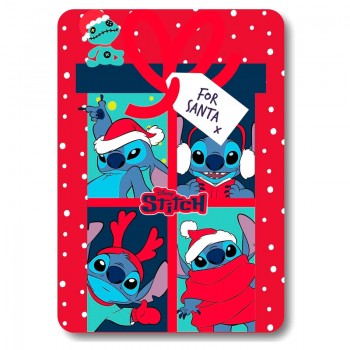 Κουβέρτα Disney Stitch Christmas 100x140cm