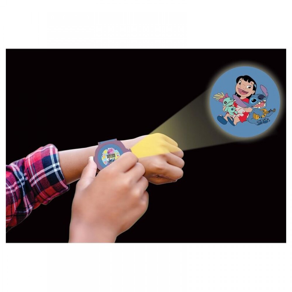 Disney Stitch Digital Projector Ρολόι Χειρός