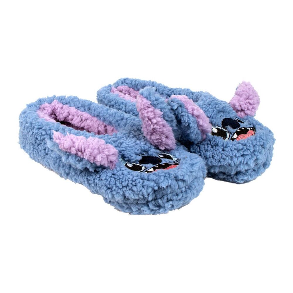 Disney Stitch Slippers Ενηλίκων Προβατέ με Αντιολισθητικό Πάτο