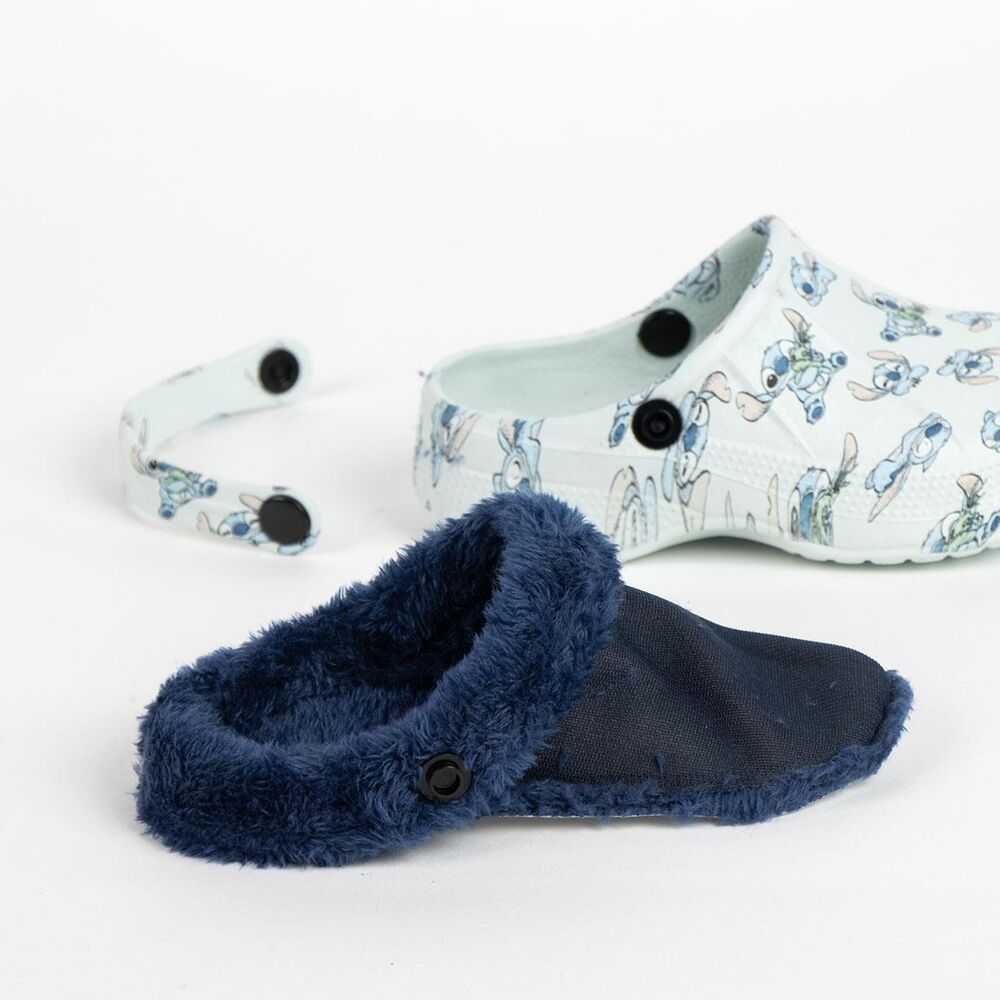 Disney Stitch Slippers Παντόφλες Παιδικά με Εσωτερικό Γουνάκι