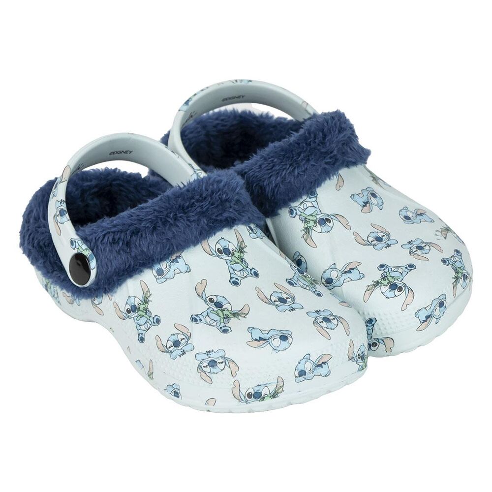 Disney Stitch Slippers Παντόφλες Παιδικά με Εσωτερικό Γουνάκι
