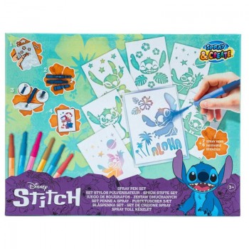 Disney Stitch Colouring airbrush set