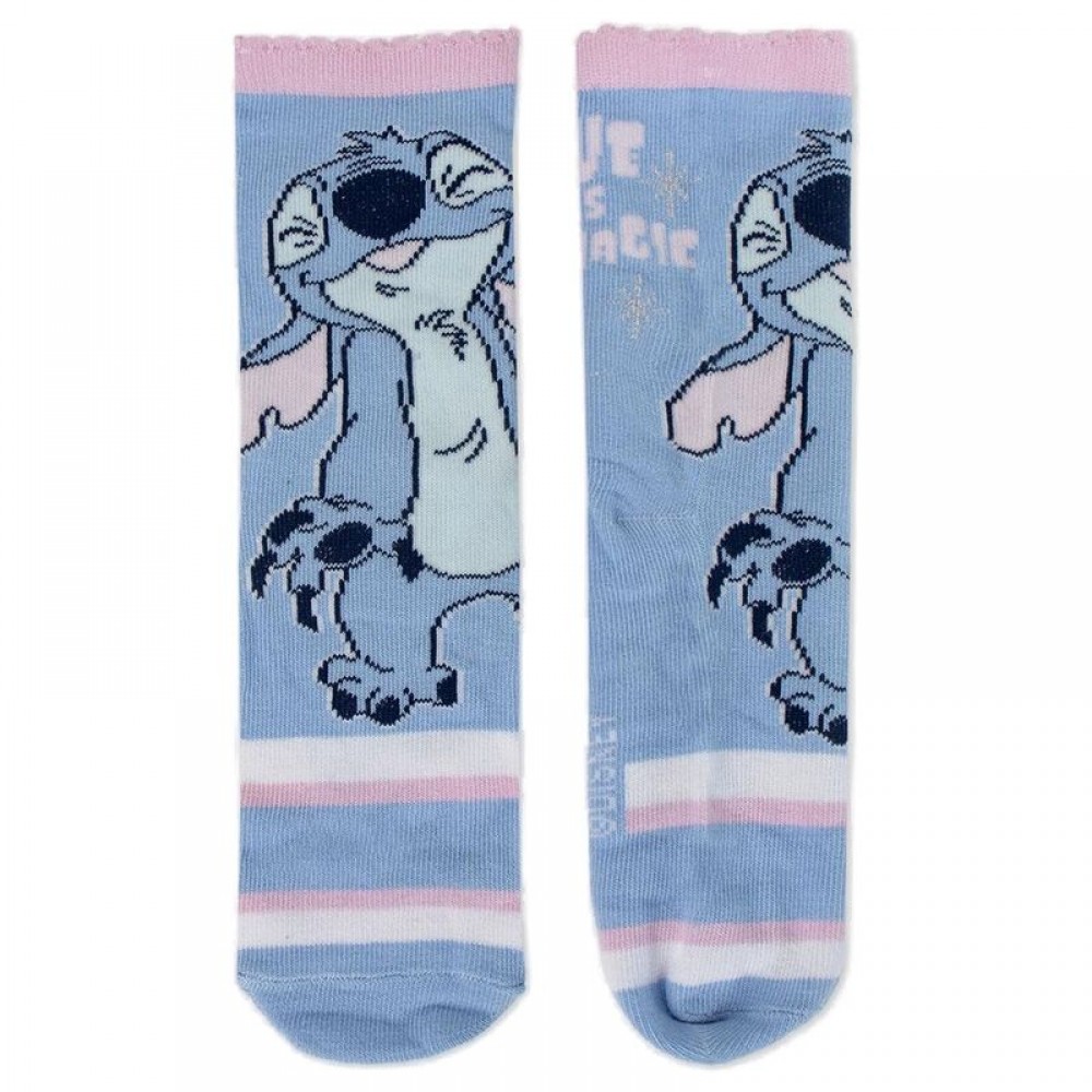 Disney Stitch Σετ 4 Ζευγάρια Παιδικές Κάλτσες 