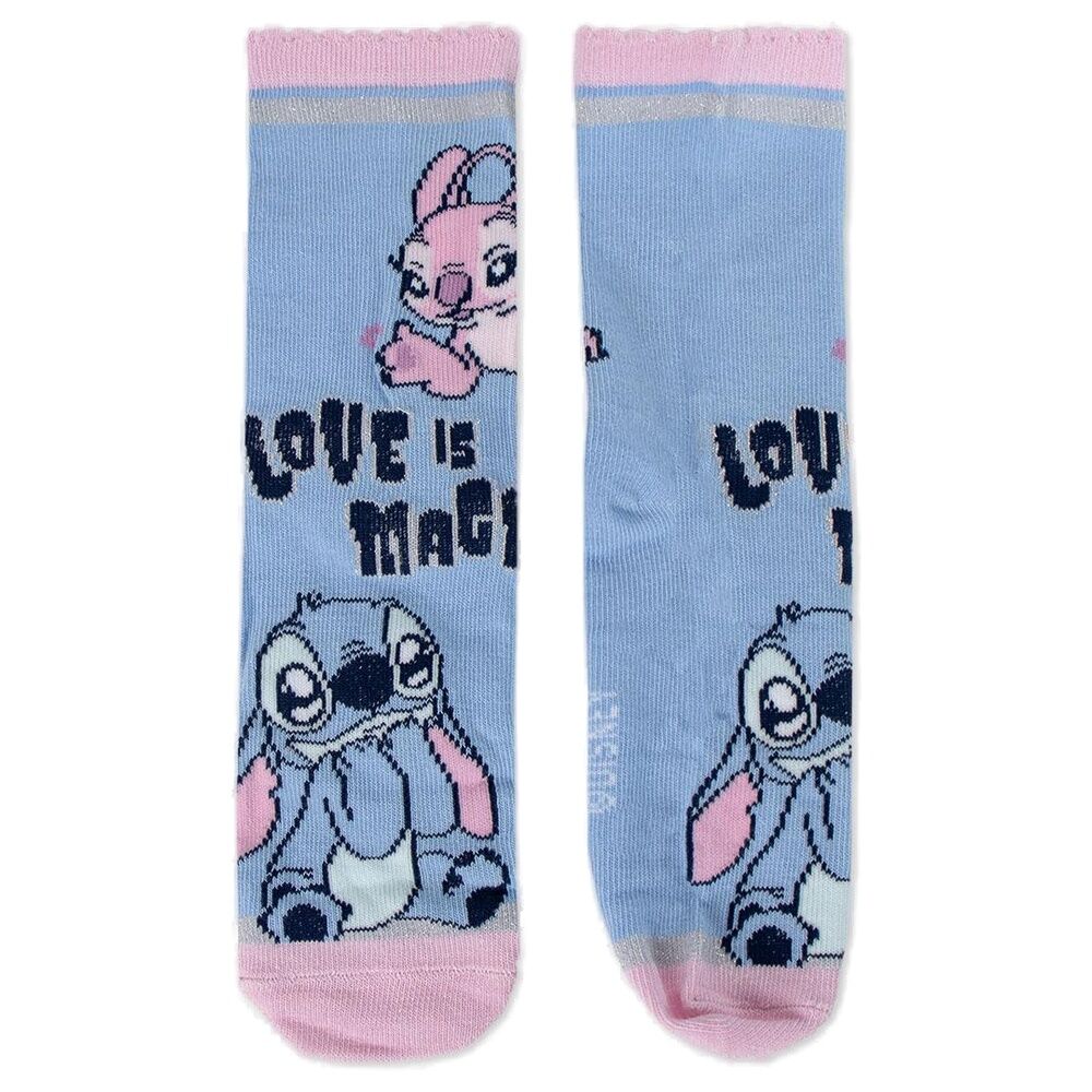 Disney Stitch Σετ 4 Ζευγάρια Παιδικές Κάλτσες 