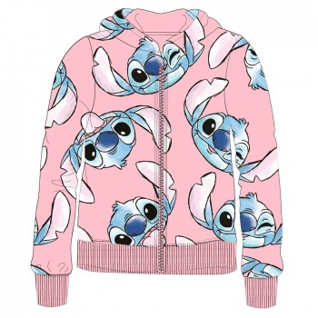 Disney Stitch Ζακέτα Ροζ με Κουκούλα