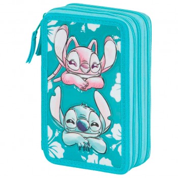 Disney Stitch Tropic Κασετίνα Γεμάτη με 3 Θήκες